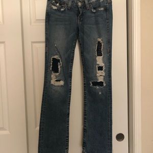 True religion patch jeans. Inseam 32